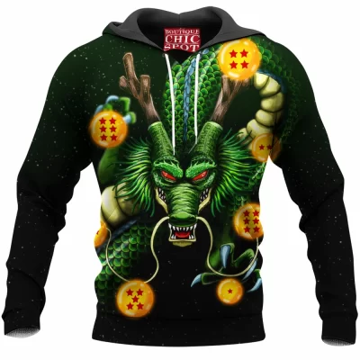Anime Hoodie, Dragon Ball Hoodie, Shenron Hoodie