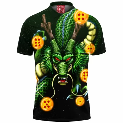 Anime Polo Shirt, Dragon Ball Polo Shirt, Shenron Polo Shirt