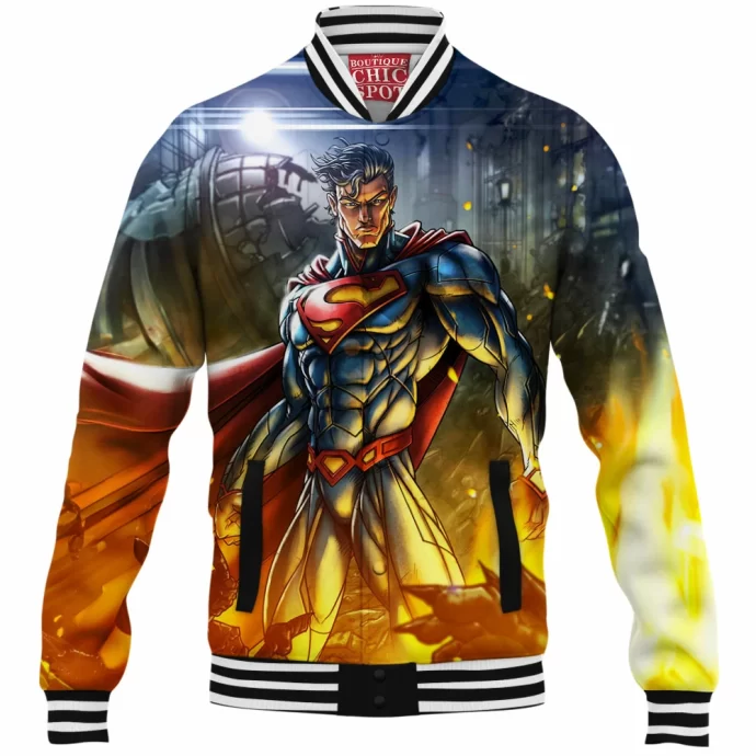 The Man Of Steel Baseball Jacket