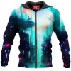 Anime Zip-Hoodie, Mononoke Hime Zip-Hoodie, Princess Mononoke Zip-Hoodie, Ghibli Zip-Hoodie