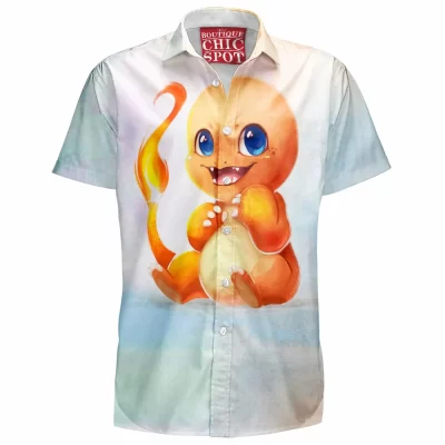 Anime Hawaiian-Shirt, Charmander Hawaiian-Shirt, Pokemon Hawaiian-Shirt