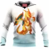 Anime Fleece-Hoodie, Charizard Fleece-Hoodie, Pokemon Fleece-Hoodie