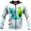 Anime Zip-Hoodie, Bulbasaur Zip-Hoodie, Pokemon Zip-Hoodie