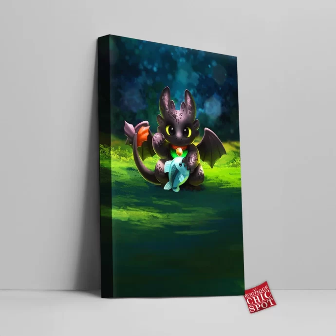 Toothless Canvas Wall Art