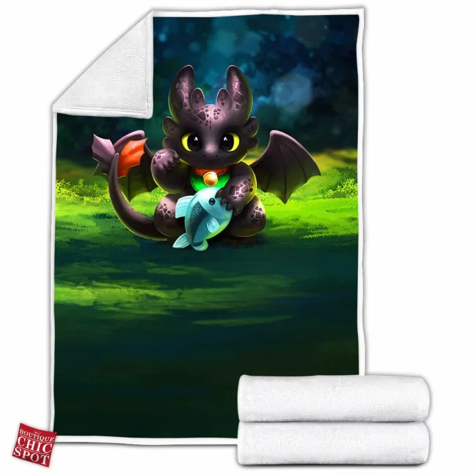 Toothless Fleece Blanket