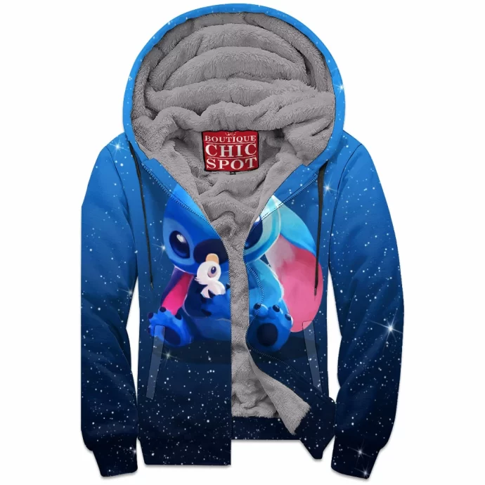 Stitch Zip Fleece Hoodie