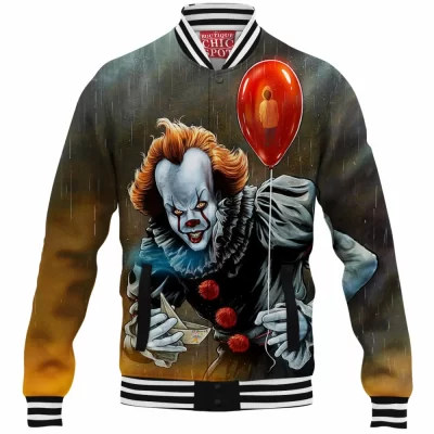 Horror Baseball-Jacket, Pennywise Baseball-Jacket