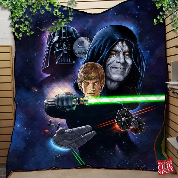 Stars Wars Return Of The Jedi Quilt Blanket