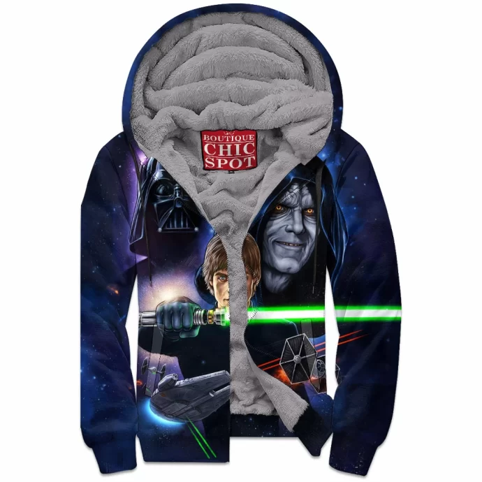 Stars Wars Return Of The Jedi Zip Fleece Hoodie