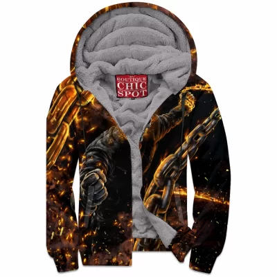 Comic Zip-Fleece-Hoodie, Ghost Rider Zip-Fleece-Hoodie