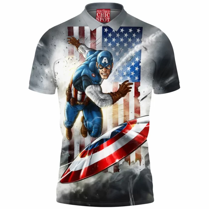 Captain America Polo Shirt