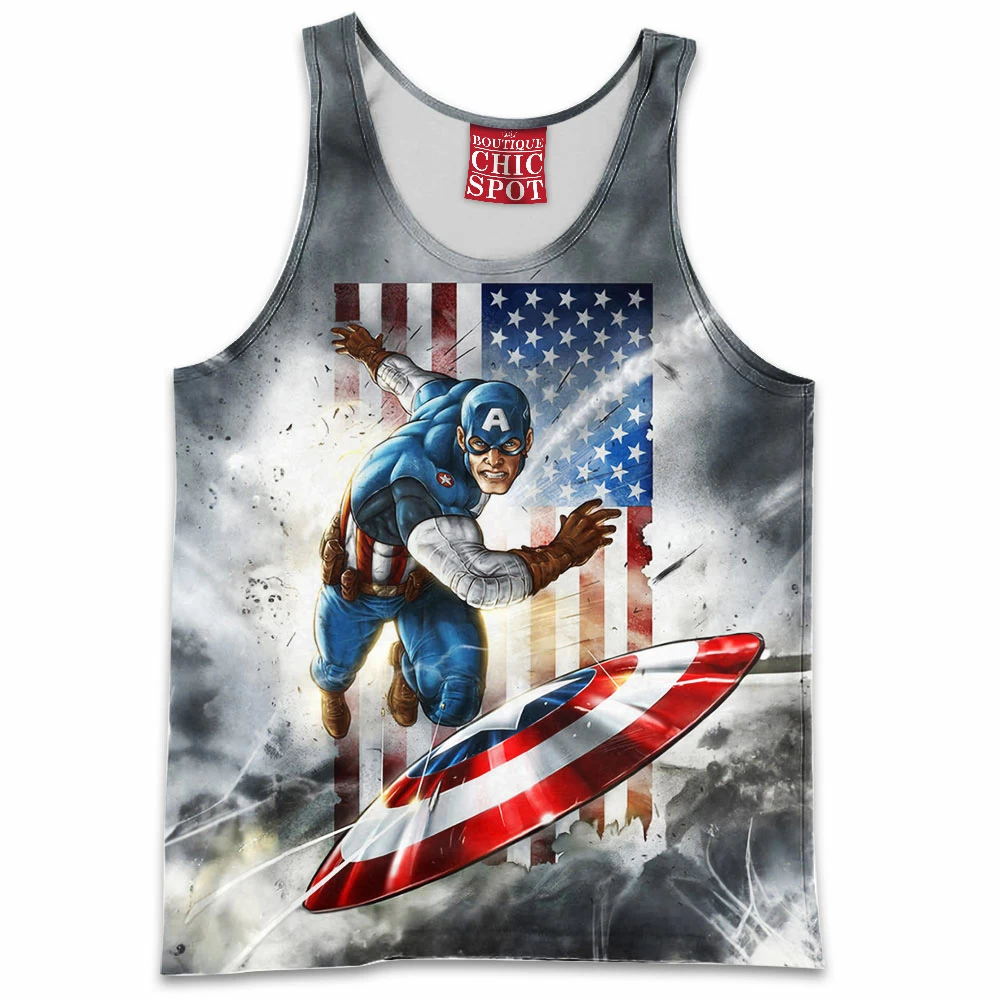 Captain America Tank-Top, Comic Tank-Top 1 D HANG Boutique 3860 Tank Top