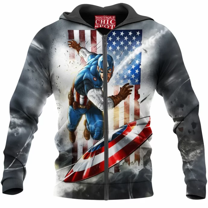 Captain America Zip Hoodie