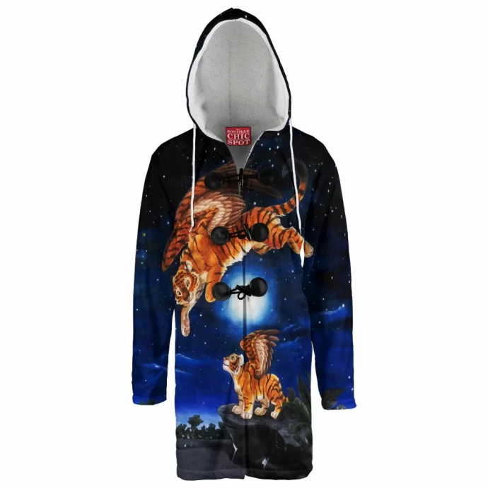 Tiger Fly Hooded Cloak Coat