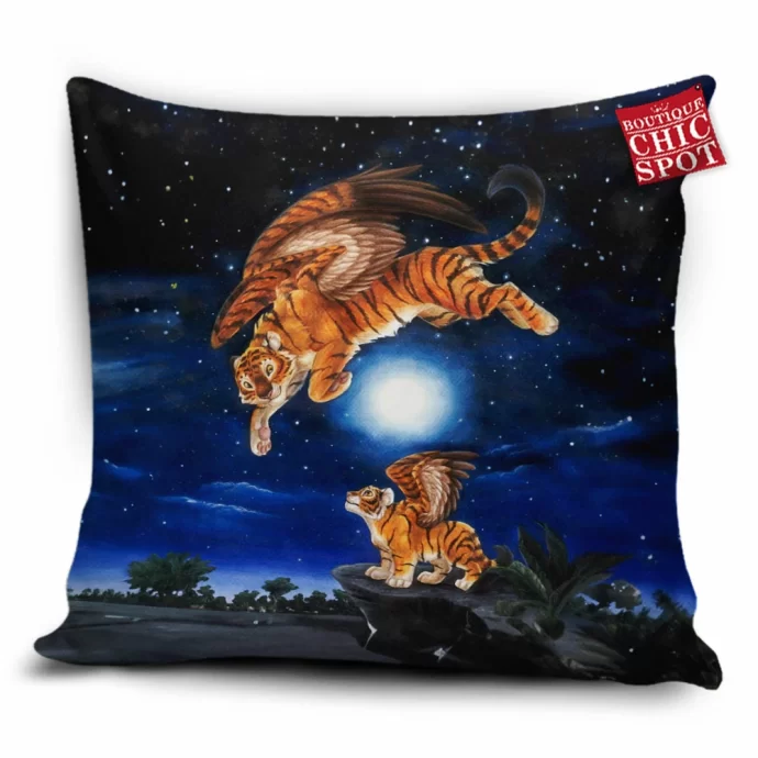 Tiger Fly Pillow Cover