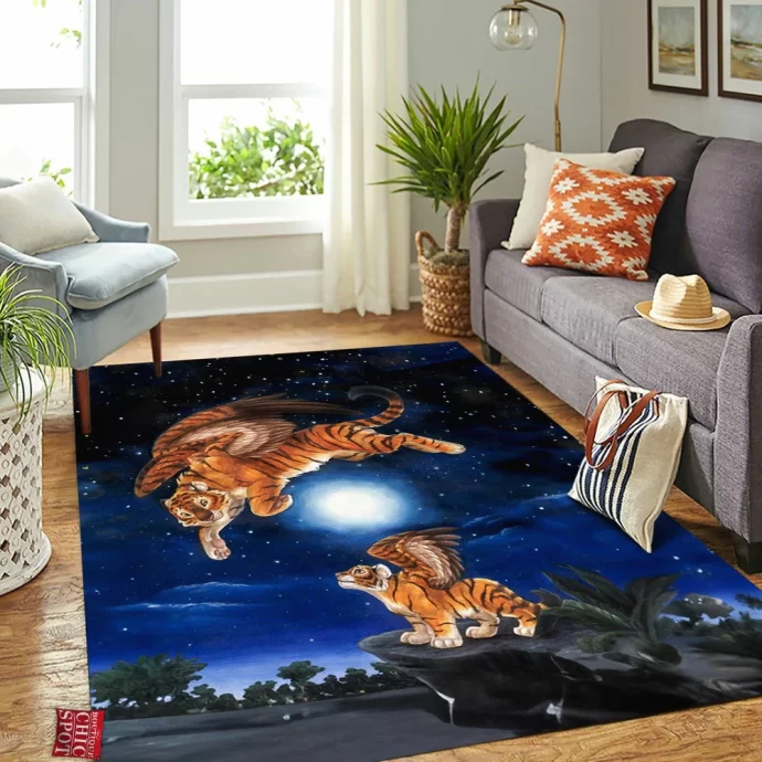 Tiger Fly Rectangle Rug