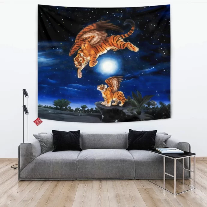 Tiger Fly Tapestry