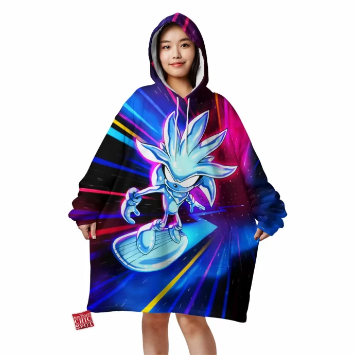 Silver The Surfer Sonic Blanket Hoodie