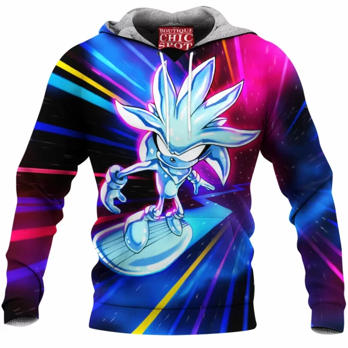 Silver The Surfer Sonic Fleece Hoodie