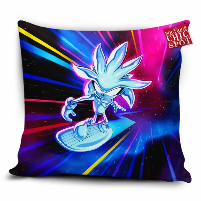 Silver The Surfer Sonic Pillow Cover