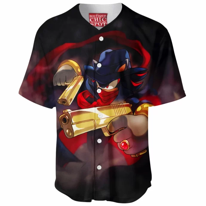 Shadow The Shadow Sonic Baseball Jersey