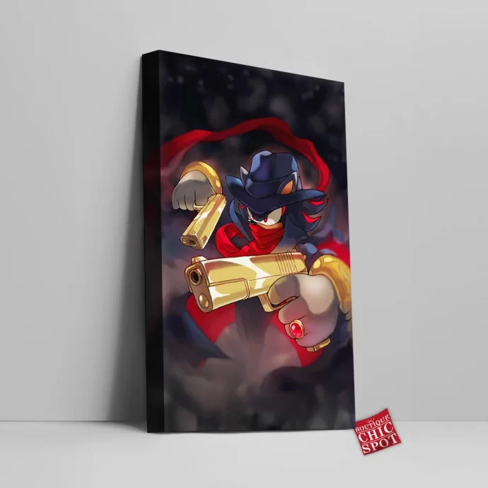 Shadow The Shadow Sonic Canvas Wall Art