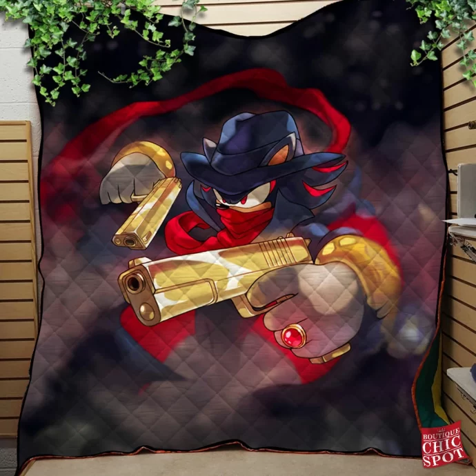 Shadow The Shadow Sonic Quilt Blanket