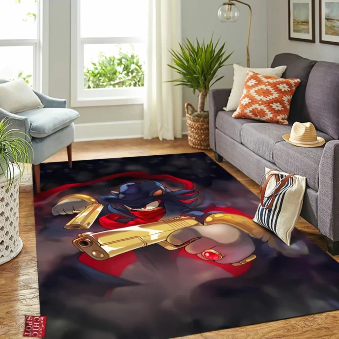 Shadow The Shadow Sonic Rectangle Rug