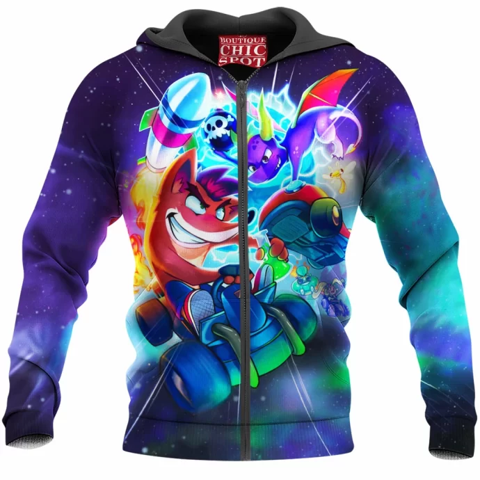 Crash Spyro Zip Hoodie