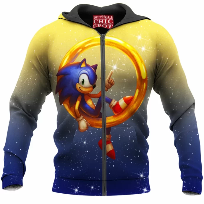 Sonic The Hedgehog Zip Hoodie