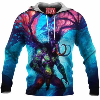 Game Fleece-Hoodie, Illidan Stormrage Fleece-Hoodie, Dota Fleece-Hoodie, Warcraft Fleece-Hoodie