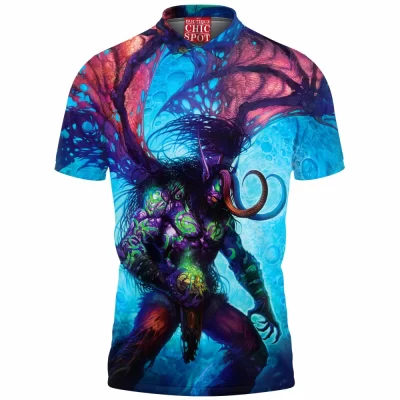 Game Polo Shirt, Illidan Stormrage Polo Shirt, Dota Polo Shirt, Warcraft Polo Shirt