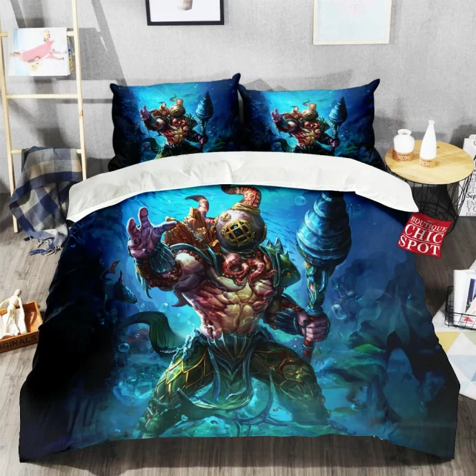 Smite Poseidon Bedding Set