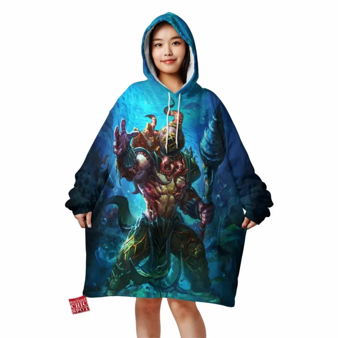 Smite Poseidon Blanket Hoodie