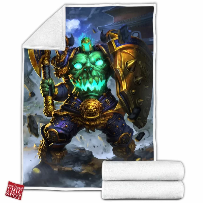 Smite Xing Tian Fleece Blanket