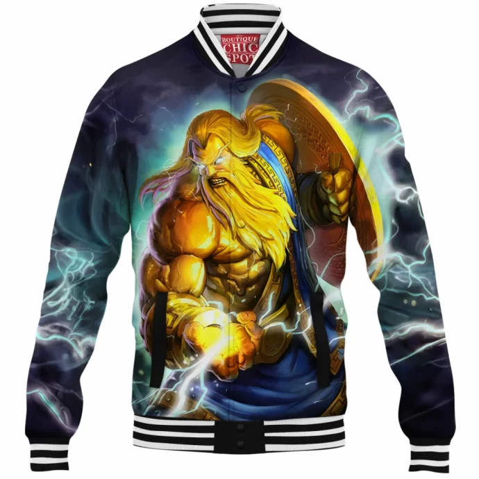 Smite Zeus Baseball Jacket