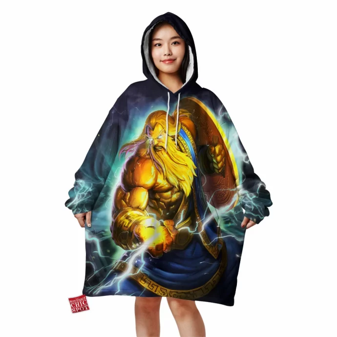 Smite Zeus Blanket Hoodie