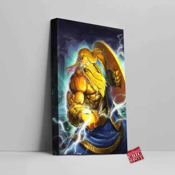 Smite Zeus Canvas Wall Art