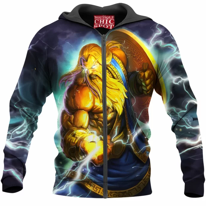 Smite Zeus Zip Hoodie