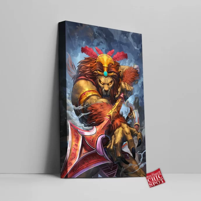 Smite Anhur Canvas Wall Art