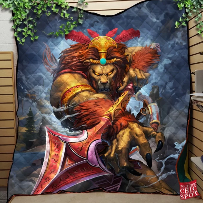 Smite Anhur Quilt Blanket