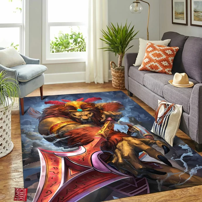 Smite Anhur Rectangle Rug