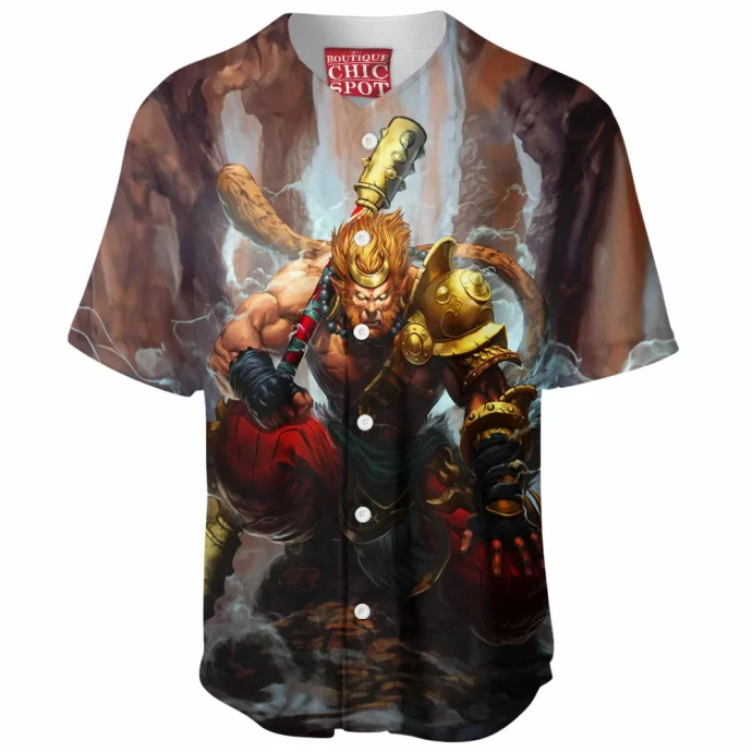 Smite Wukong Baseball Jersey