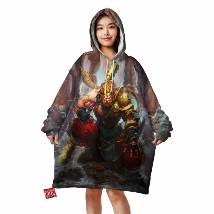 Smite Wukong Blanket Hoodie