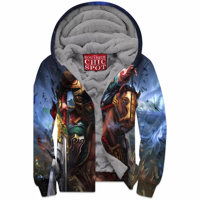 Smite Guan Yu Zip Fleece Hoodie