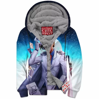 Anime Zip-Fleece-Hoodie, Kaito Kid Zip-Fleece-Hoodie