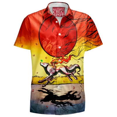 Anime Hawaiian-Shirt, Okami Hawaiian-Shirt