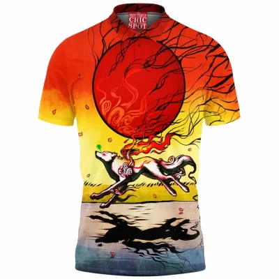 Anime Polo Shirt, Okami Polo Shirt