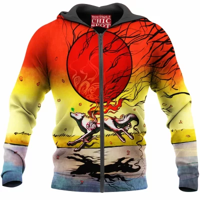 Anime Zip-Hoodie, Okami Zip-Hoodie