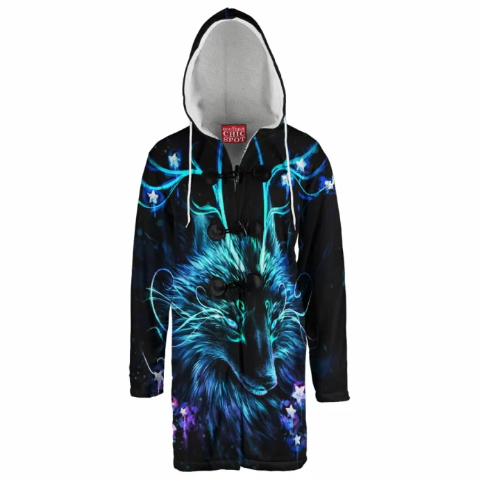 Wolf Hooded Cloak Coat